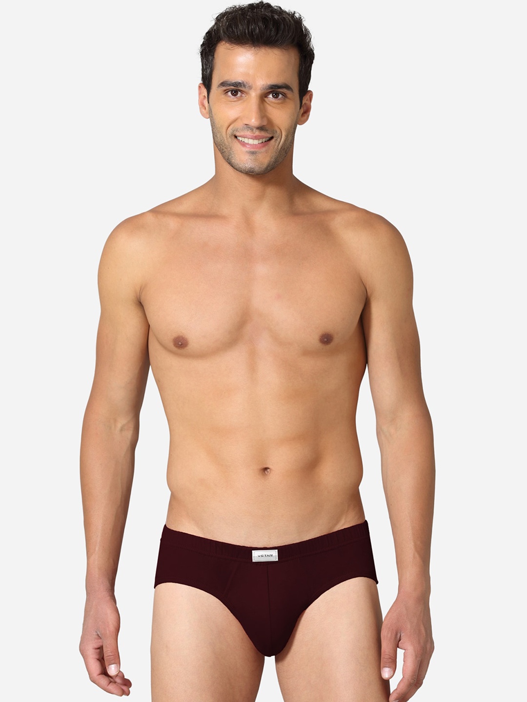 

VStar Pack Of 2 Combed Cotton Basic Briefs ACE NEO-2PCS-MAUVE_WINE-Mauve Wine, Maroon