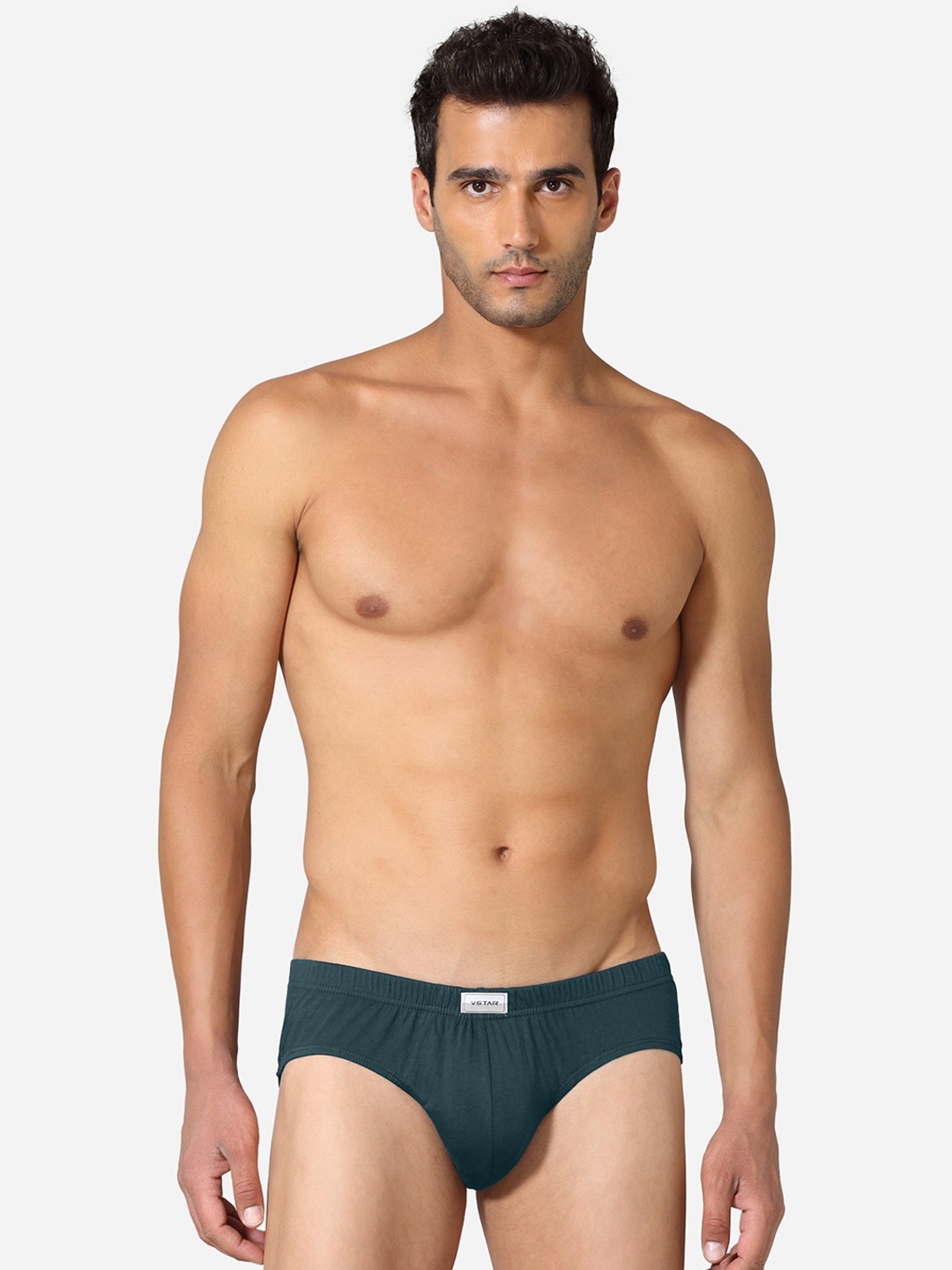 

VStar Solid Pack Of 2 Basic Briefs ACE NEO-2PCS-DARK_STATE, Green