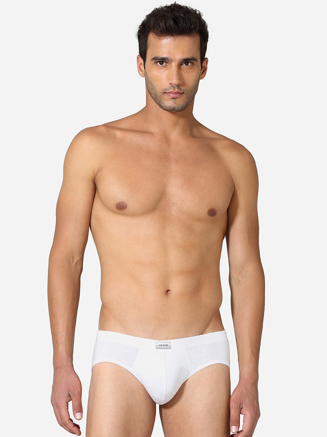 

VStar Pack Of 2 Combed Cotton Basic Briefs ACE NEO-2PCS-WHITE-White