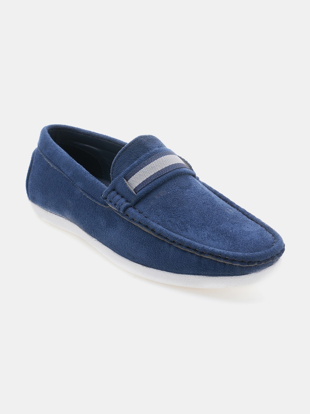 

R&B Men PU Driving Shoes, Blue