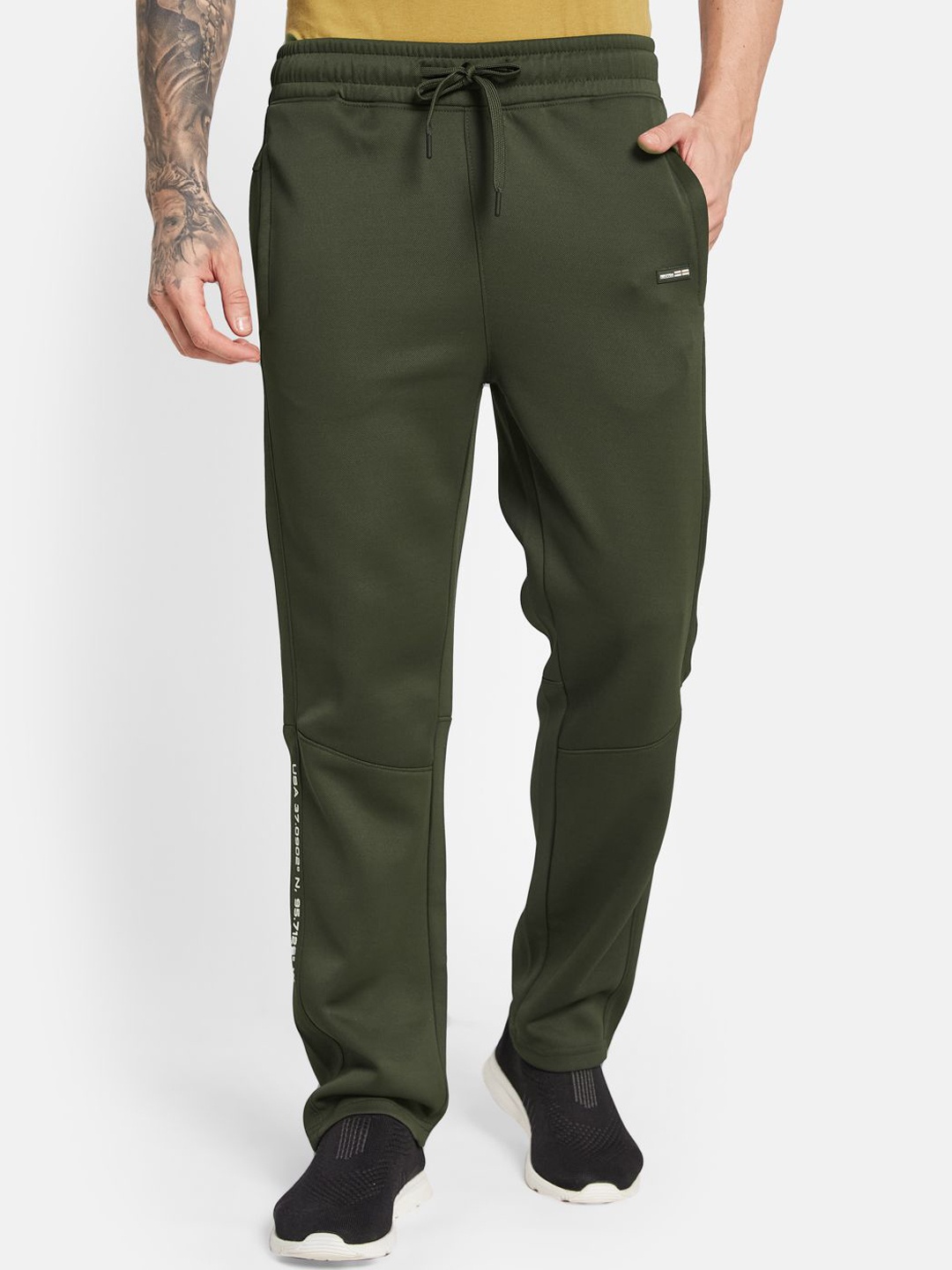 

Octave Men Cotton Track Pants, Olive