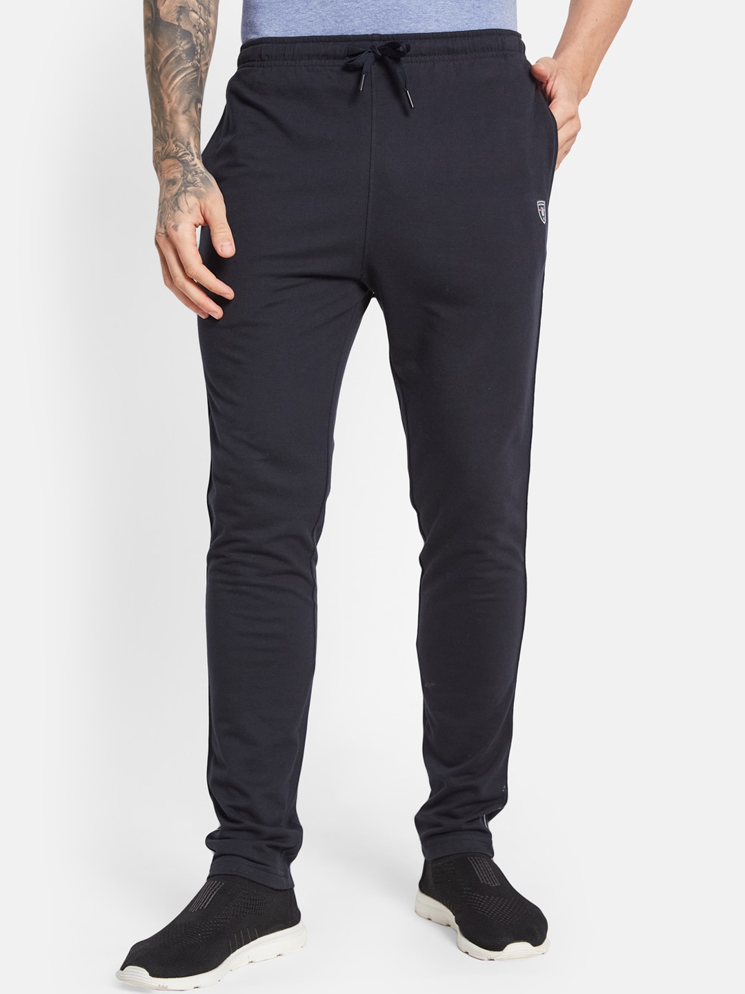 

Octave Men Cotton Track Pants, Navy blue