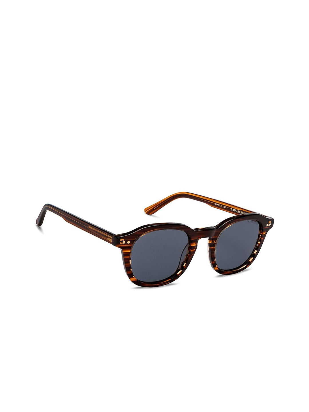 

John Jacobs Unisex Wayfarer Sunglasses with Polarised and UV Protected Lens 215342, Grey