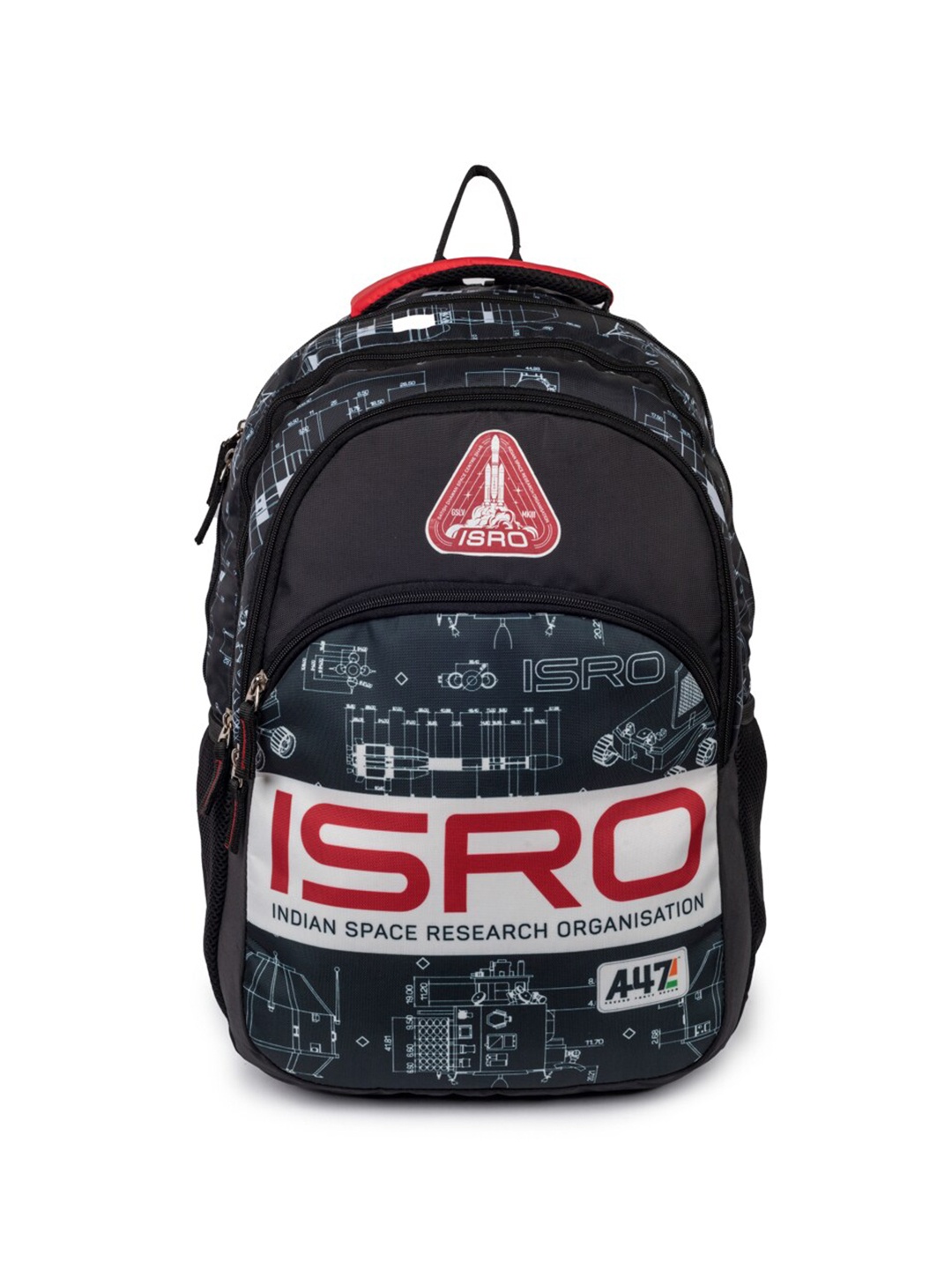 

QIPS Kids Graphic Printed Ergonomic Backpack, Black