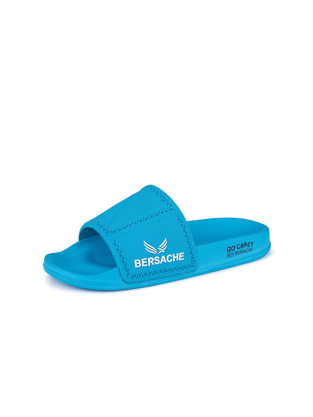 

BERSACHE Men Printed Sliders, Blue