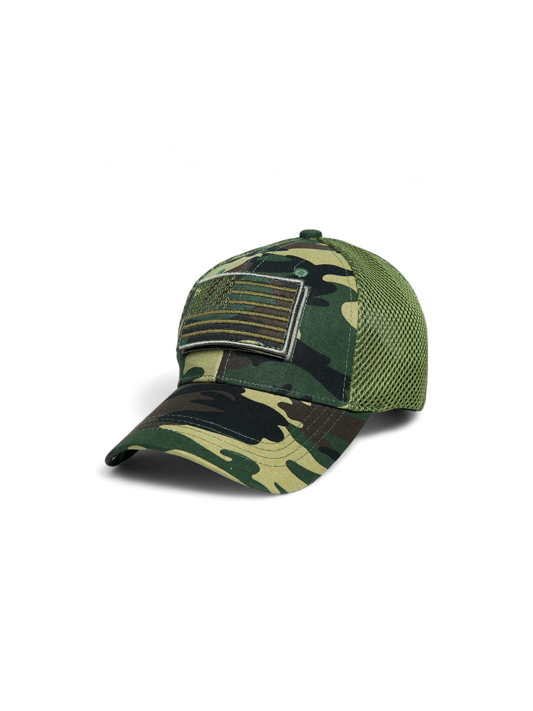 

CHOKORE Unisex Printed Cotton Baseball Cap, Green