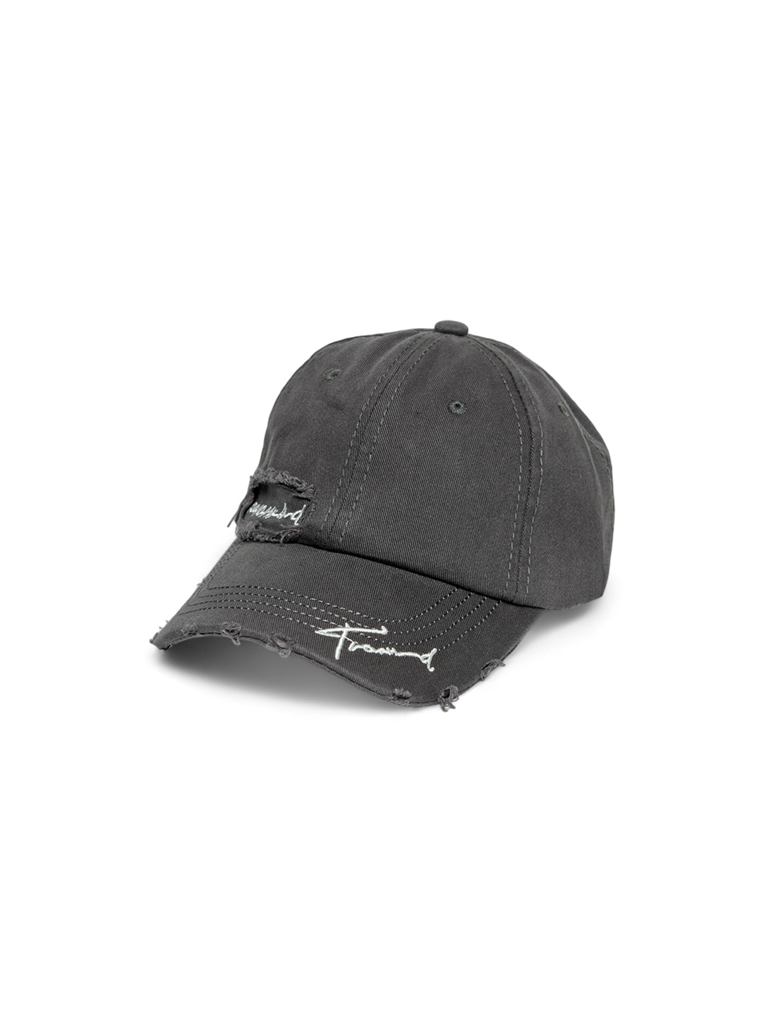 

CHOKORE Unisex Ripped Cotton Baseball Cap, Grey