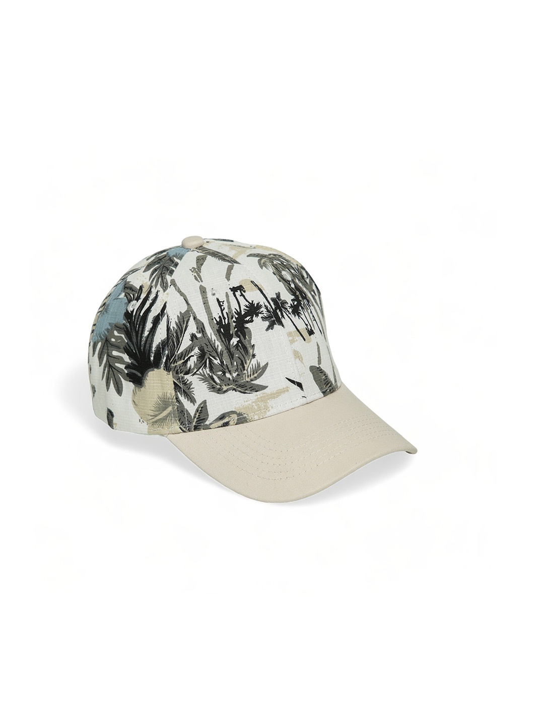 

CHOKORE Unisex Printed Cotton Baseball Cap, Beige