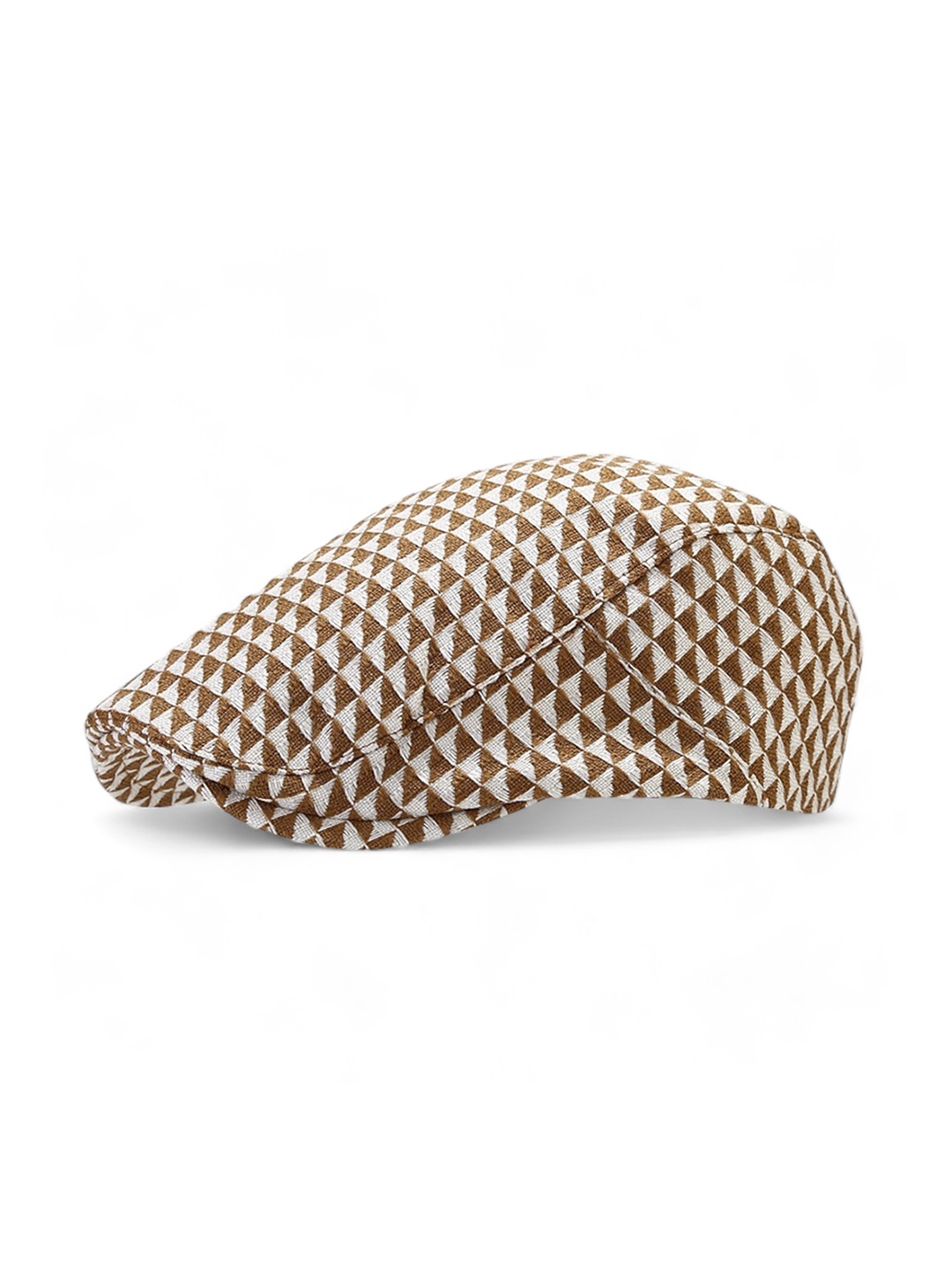 

CHOKORE Unisex Printed Cotton Visor Cap, Brown