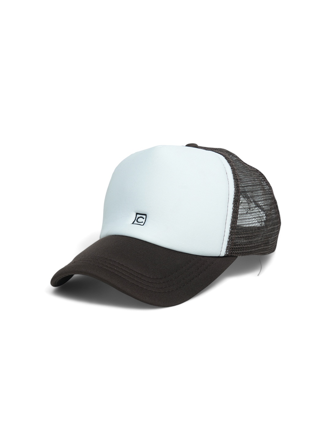 

CHOKORE Unisex Colourblocked Cotton Baseball Cap, White