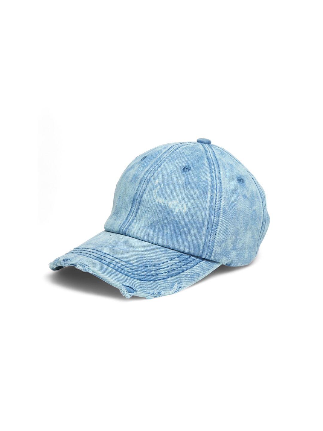 

CHOKORE Unisex Distressed Cotton Denim Baseball Cap, Blue