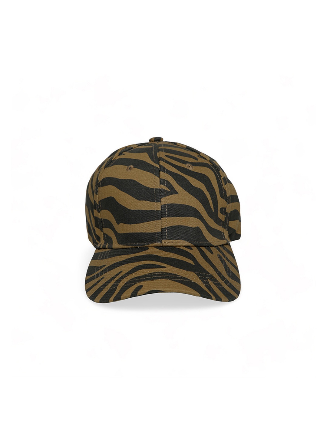 

CHOKORE Unisex Printed Cotton Baseball Cap, Brown