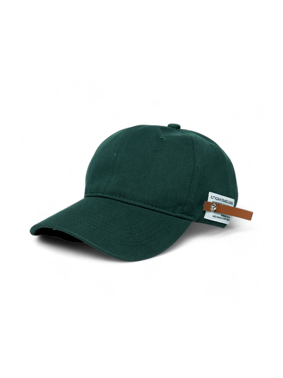 

CHOKORE Unisex Leather Baseball Cap, Green