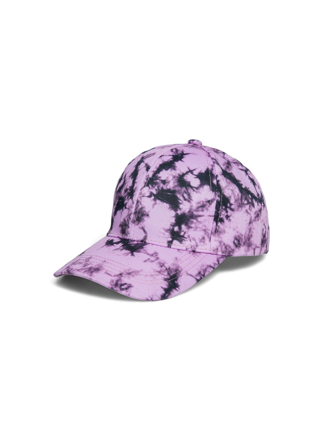 

CHOKORE Unisex Tie-Dye Printed Cotton Baseball Cap, Purple