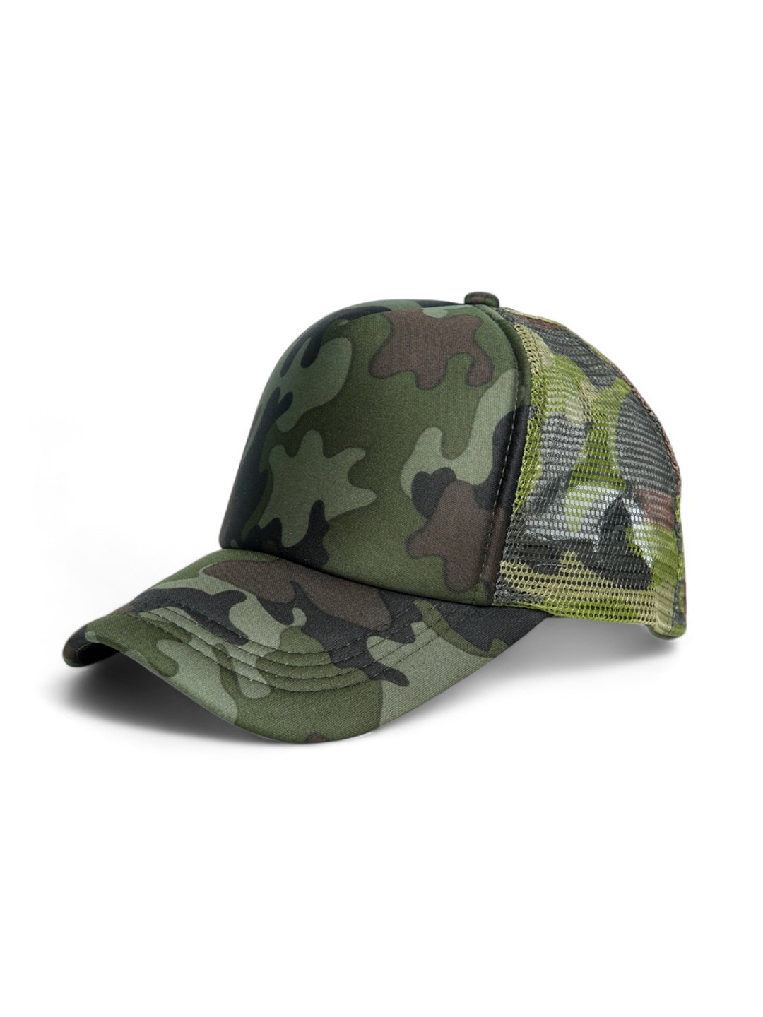 

CHOKORE Unisex Camouflage Printed Cotton Baseball Cap, Green