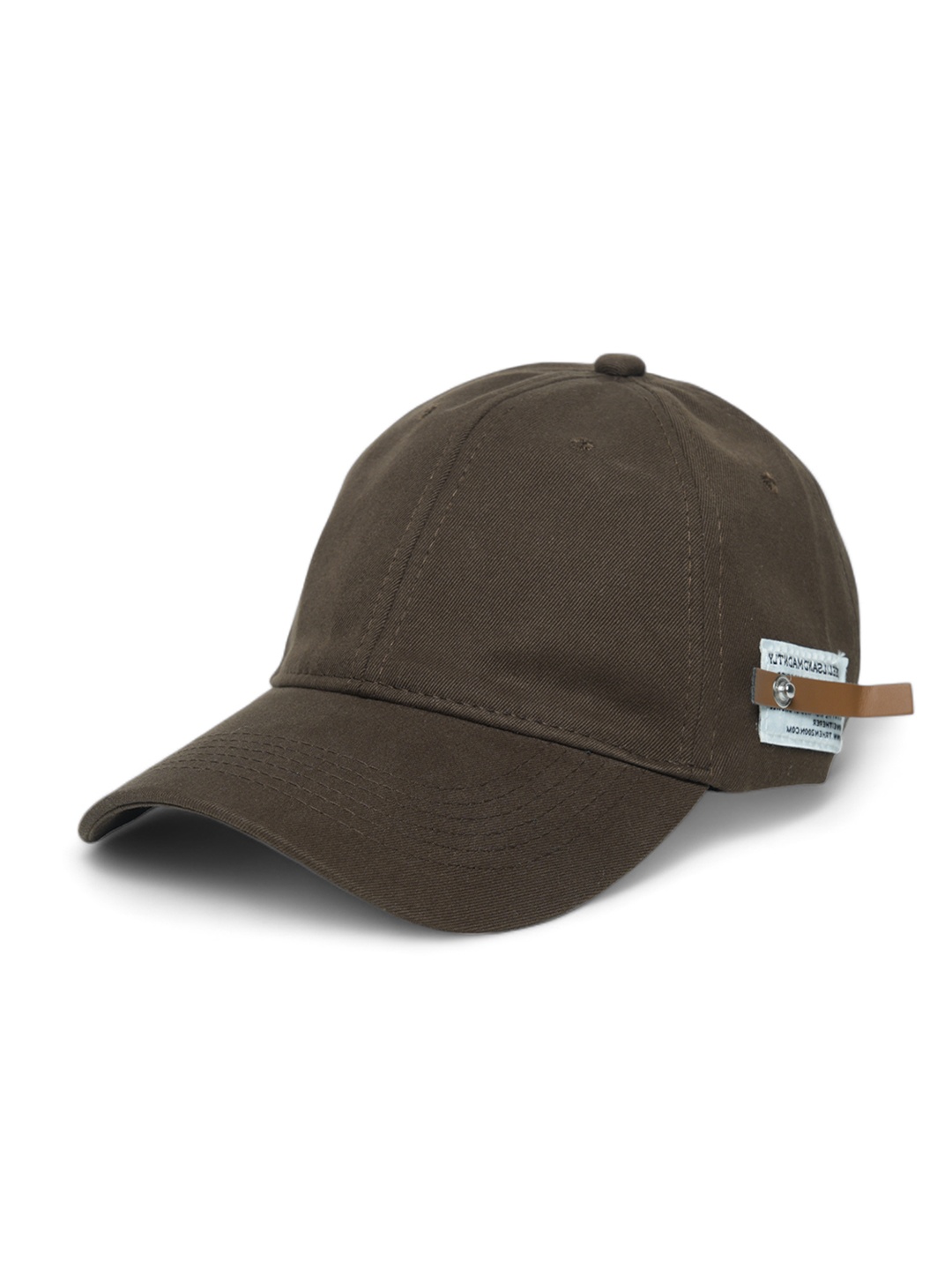 

CHOKORE Unisex Leather Baseball Cap, Brown