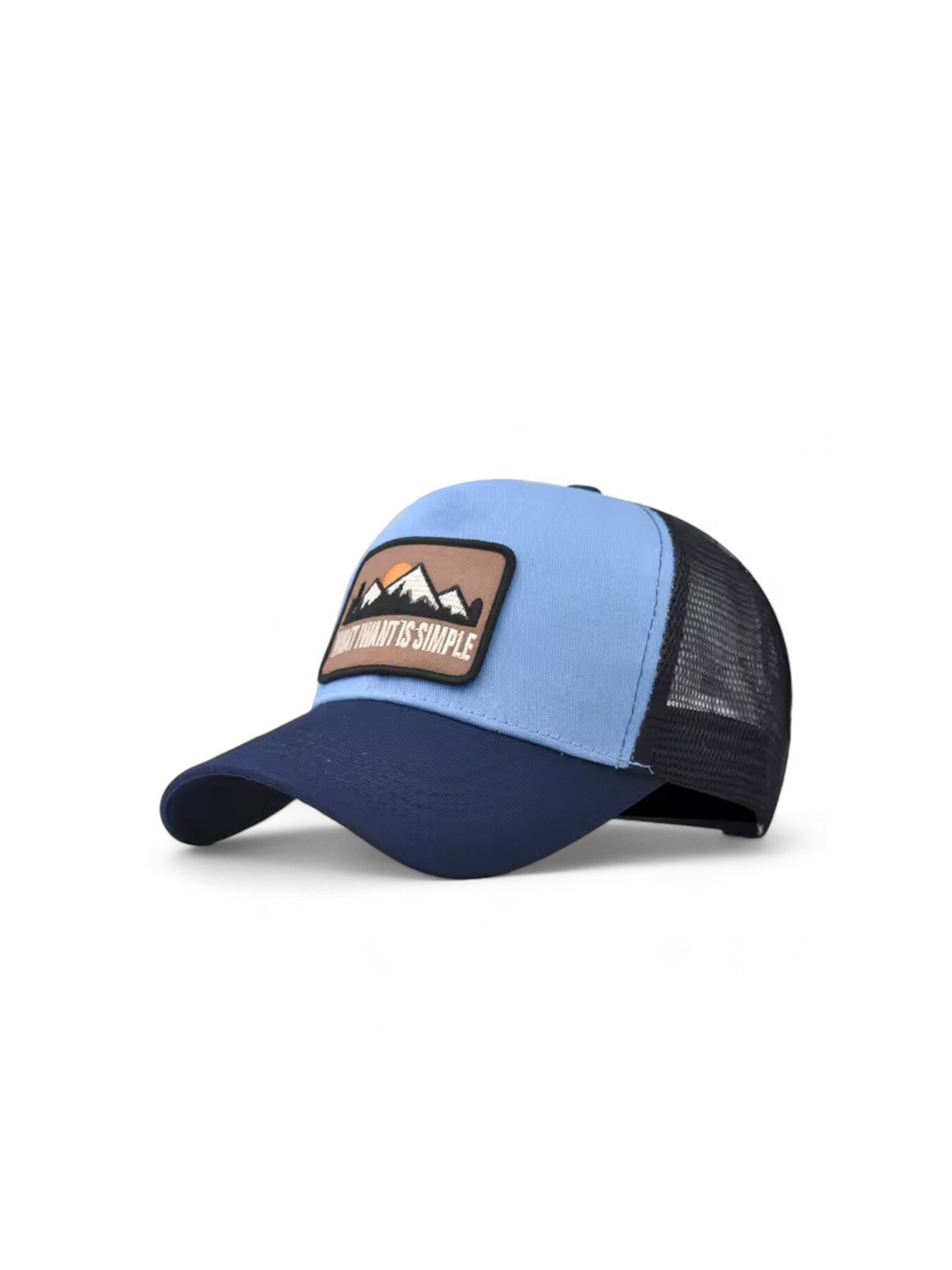 

CHOKORE Unisex Self Design Cotton Baseball Cap, Blue