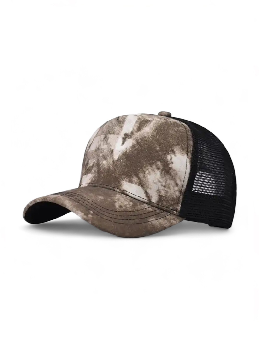 

CHOKORE Unisex Tie-Dye Printed Cotton Baseball Cap, Brown