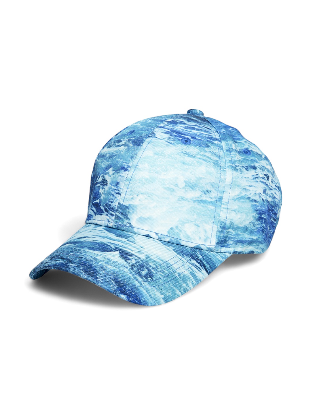 

CHOKORE Unisex Abstract Printed Cotton Baseball Cap, Blue