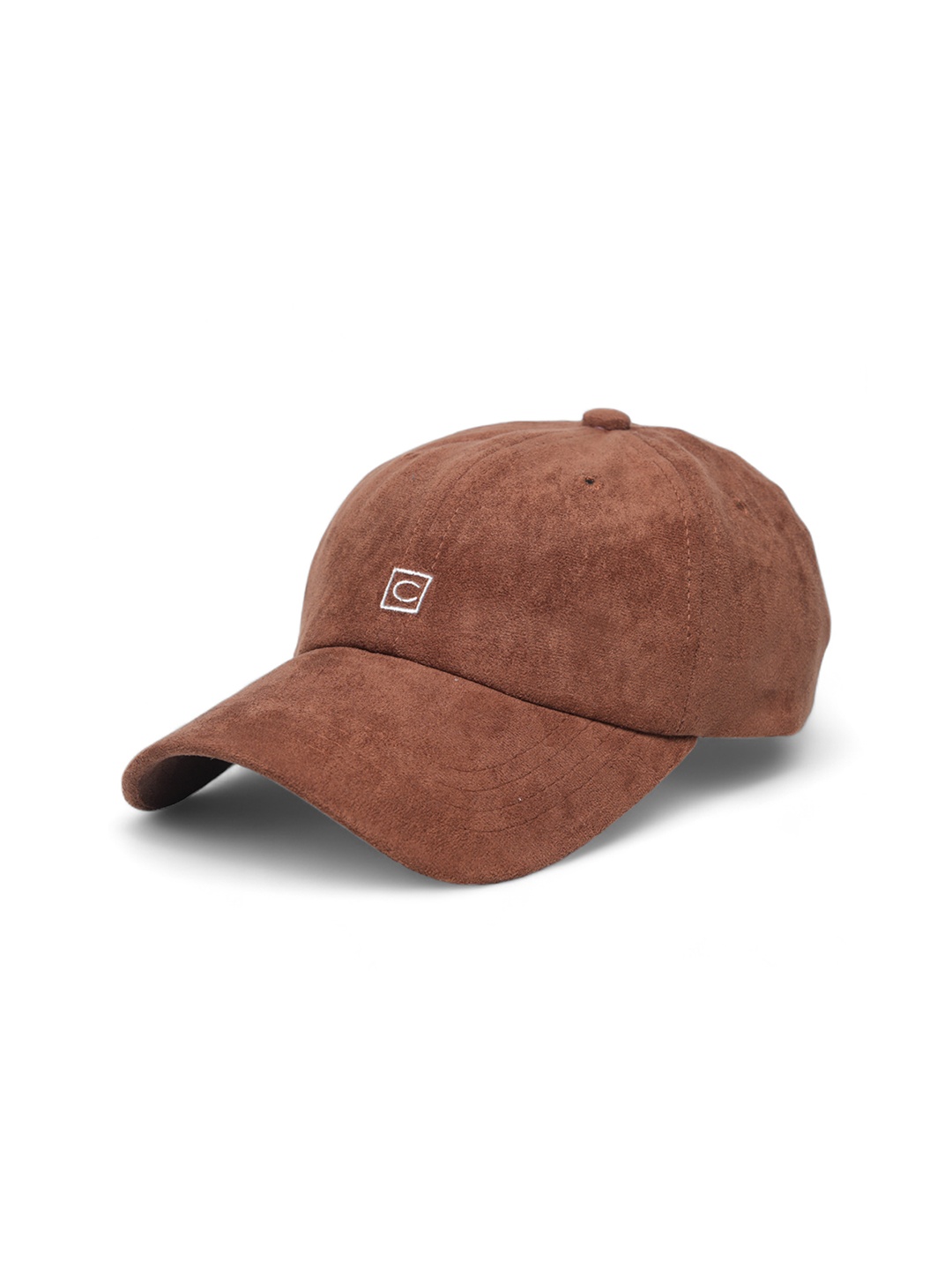 

CHOKORE Unisex Textured Suede Baseball Cap, Brown