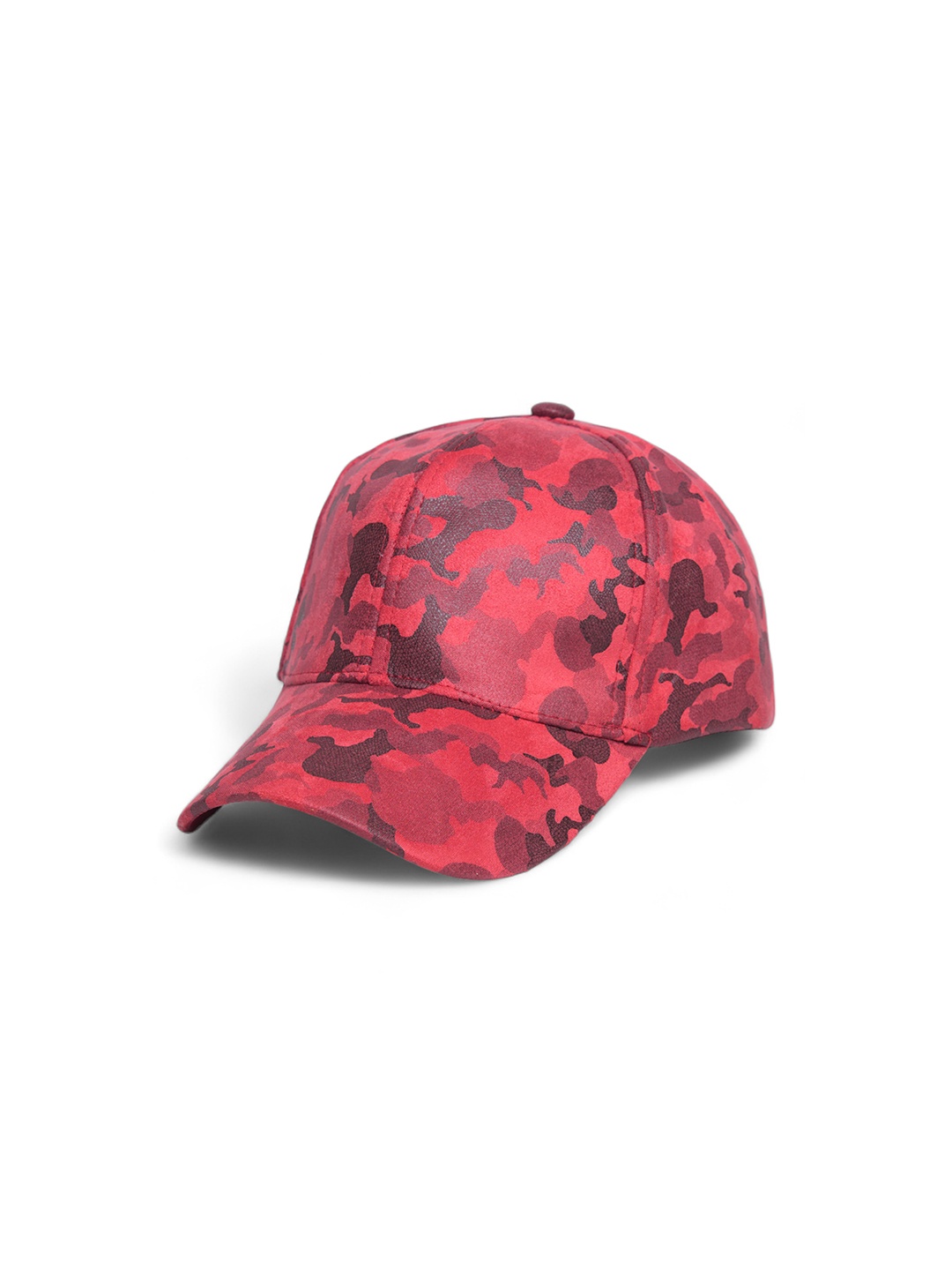

CHOKORE Unisex Camouflage Printed Cotton Baseball Cap, Red