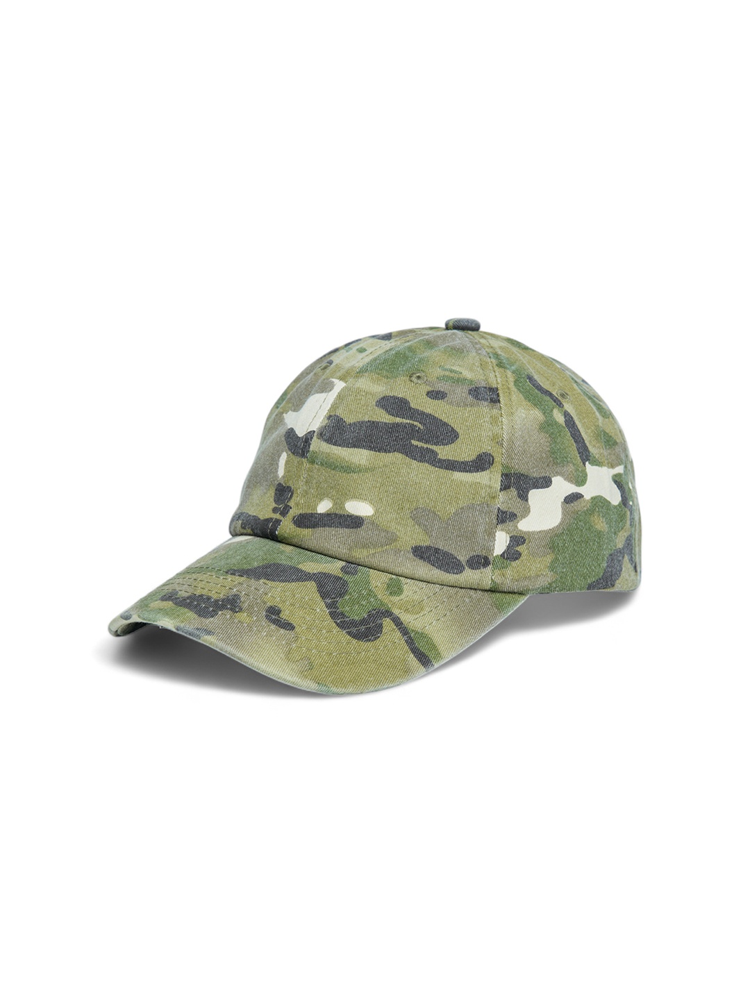 

CHOKORE Unisex Printed Cotton Baseball Cap, Green