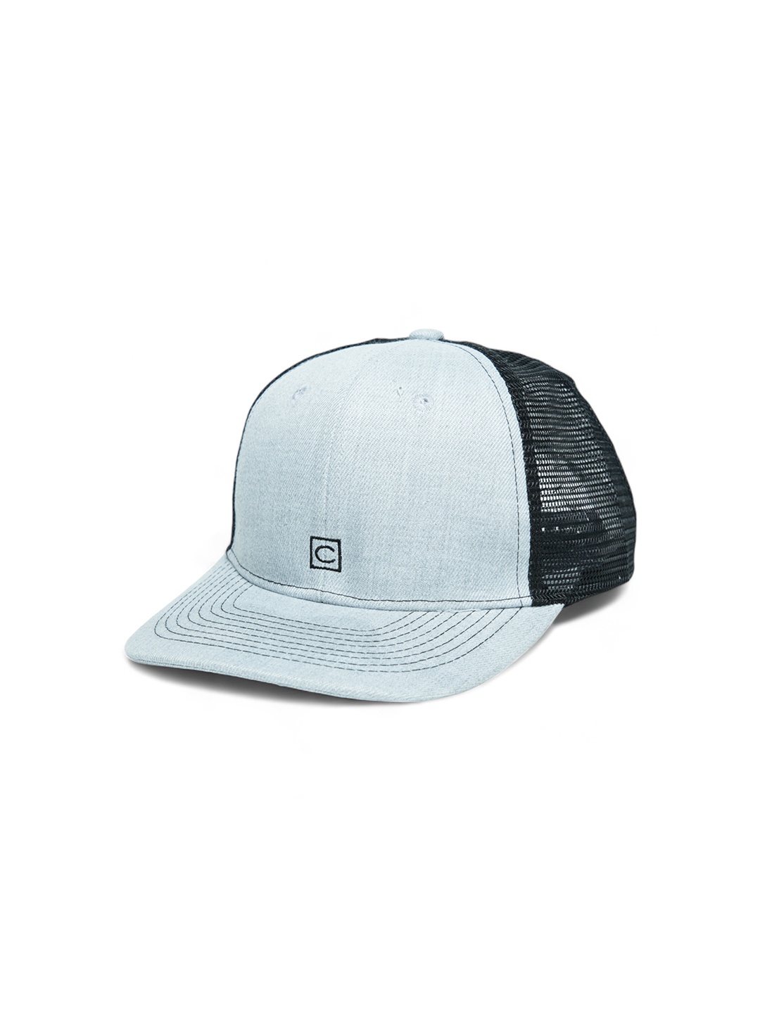 

CHOKORE Unisex Colourblocked Cotton Baseball Cap, Grey
