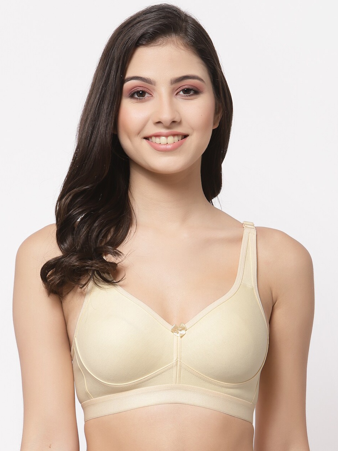 

College Girl Full Coverage Lightly Padded Minimizer Bra-All Day Comfort, Beige