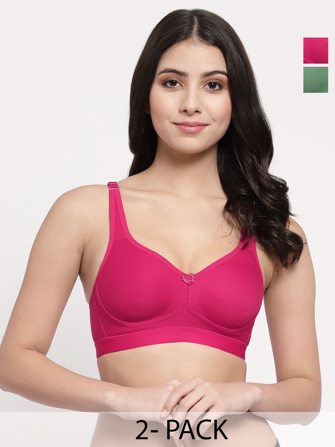 

College Girl Bra Full Coverage Lightly Padded, Green