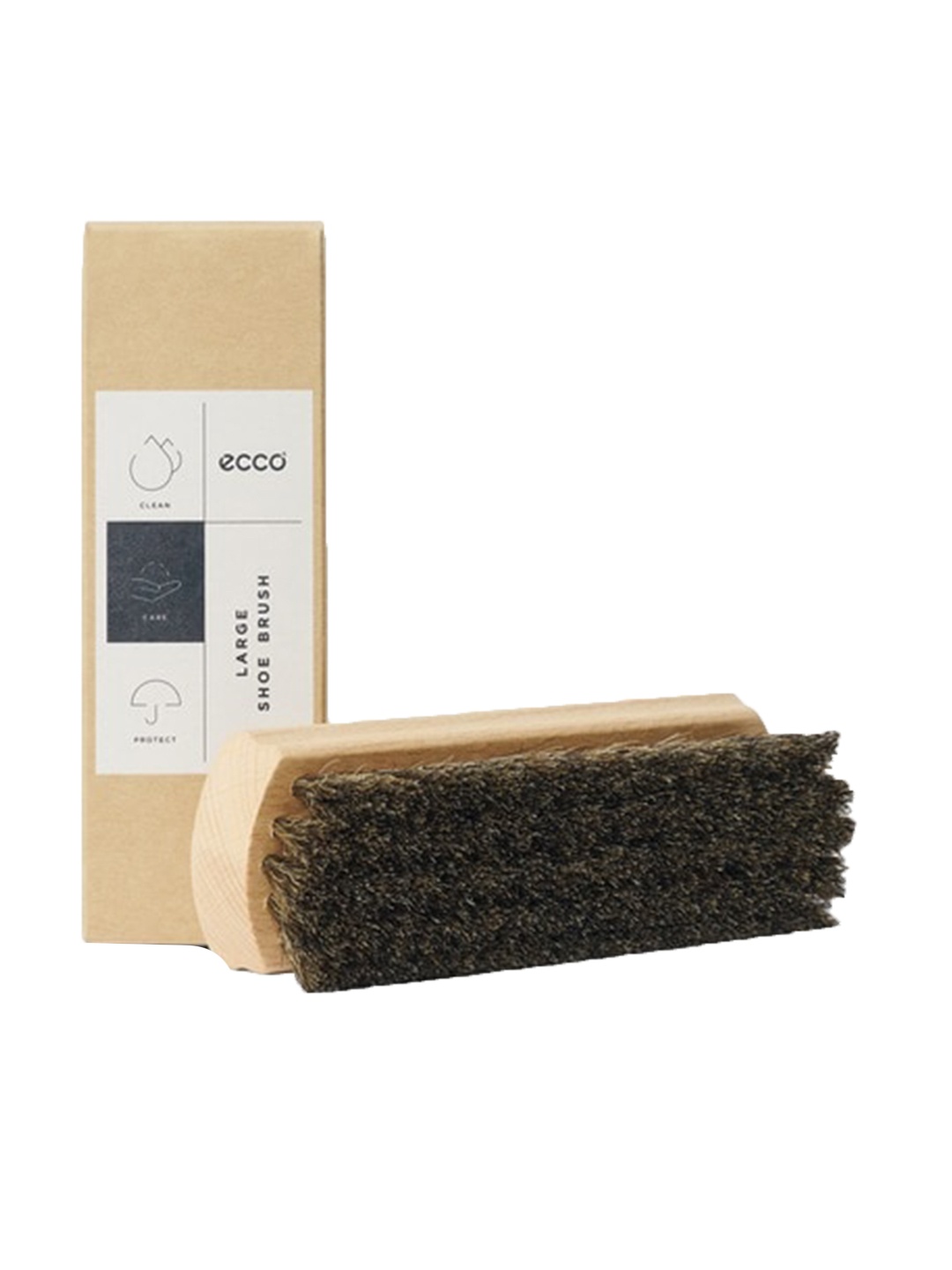 

ECCO Beige Rectangle Wooden Shoe Brush