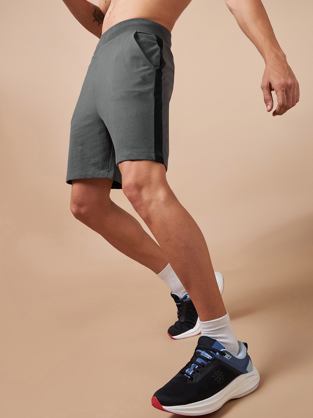 

CULT Men Mid Rise Sport Shorts, Grey