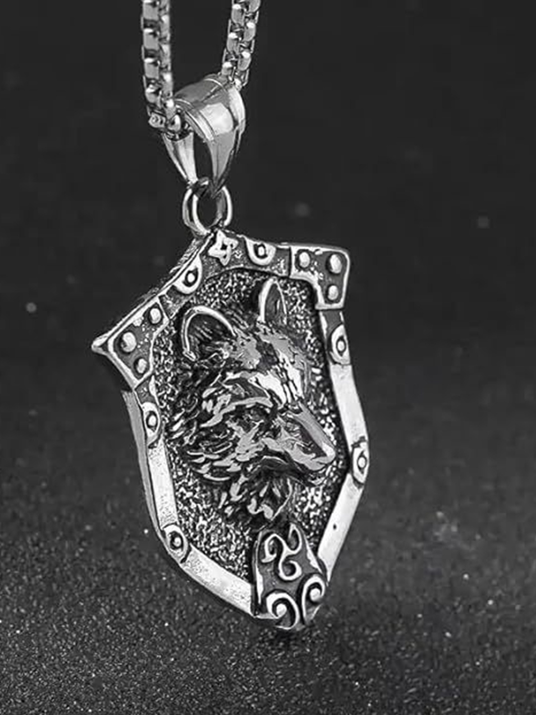 

VIEN Unisex Stainless Steel Silver-Plated Chain