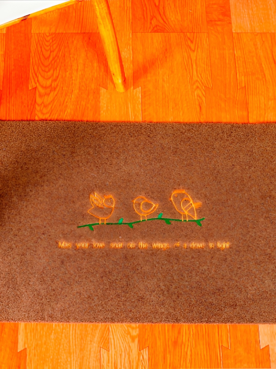 

HANDICRAFT PALACE Olive Self-Designed Anti-Skid Doormat