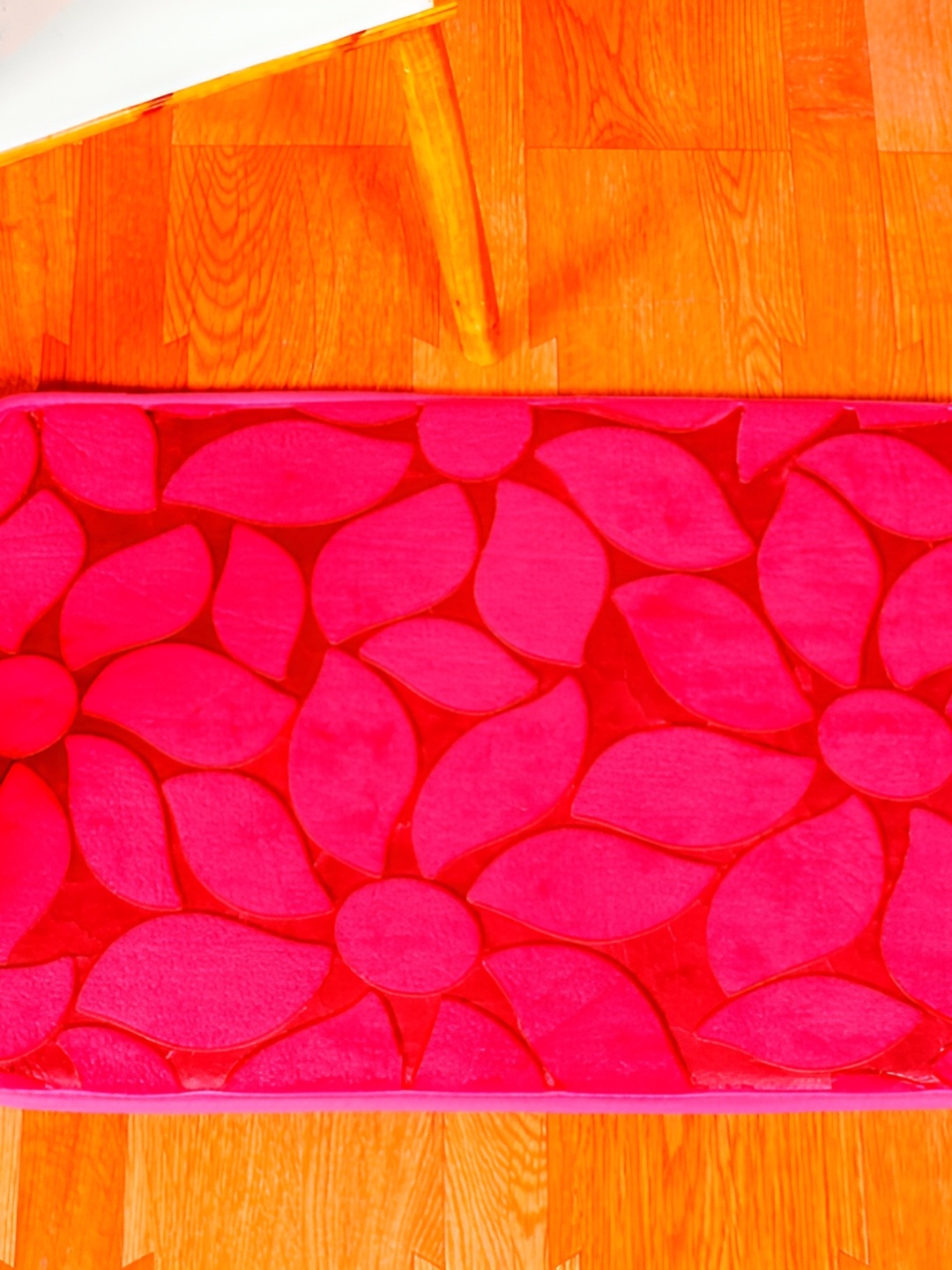 

HANDICRAFT PALACE Pink Self-Designed Anti-Skid Doormat