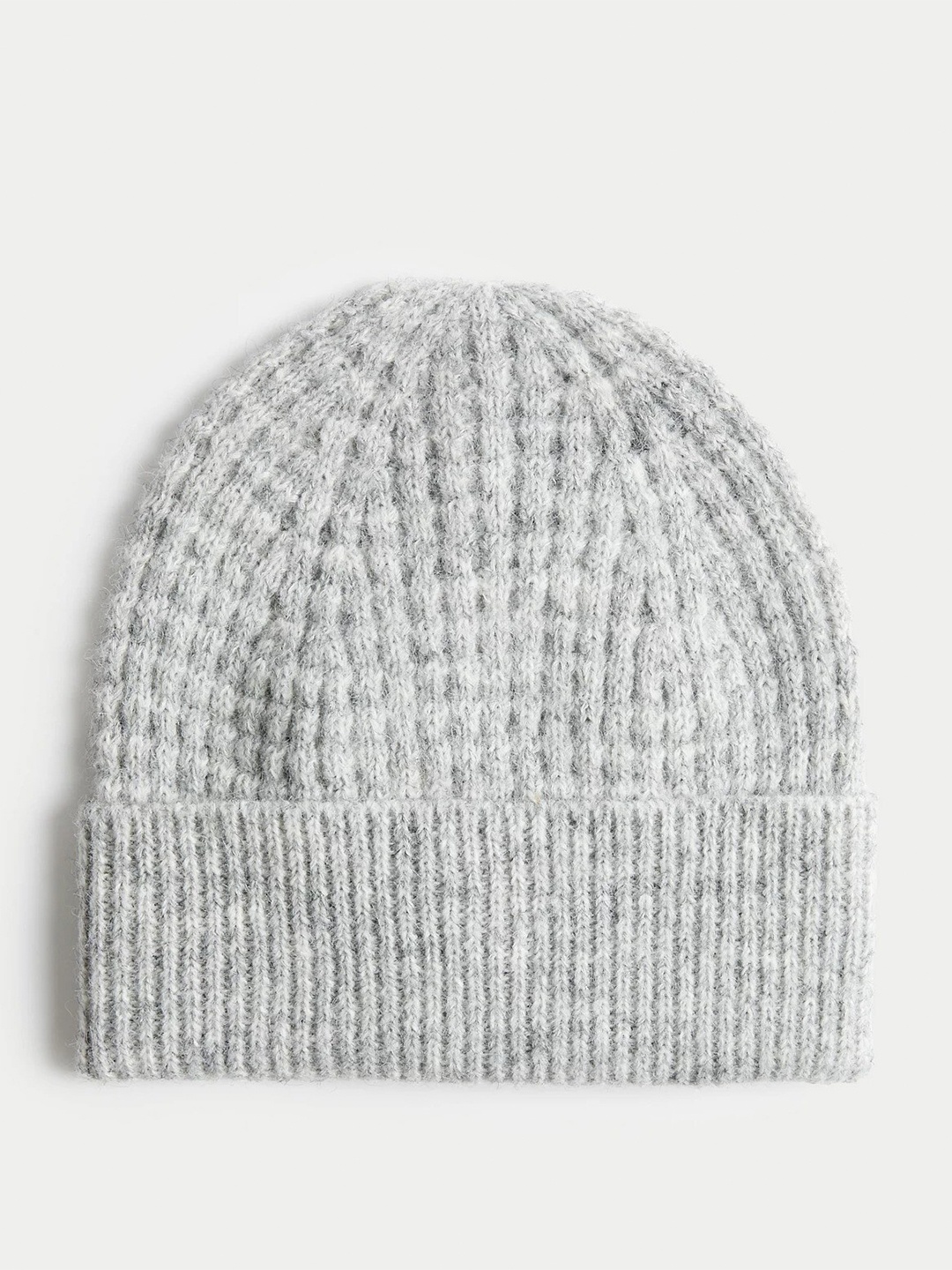 

Marks & Spencer Women Self Design Knitted Beanie, Grey