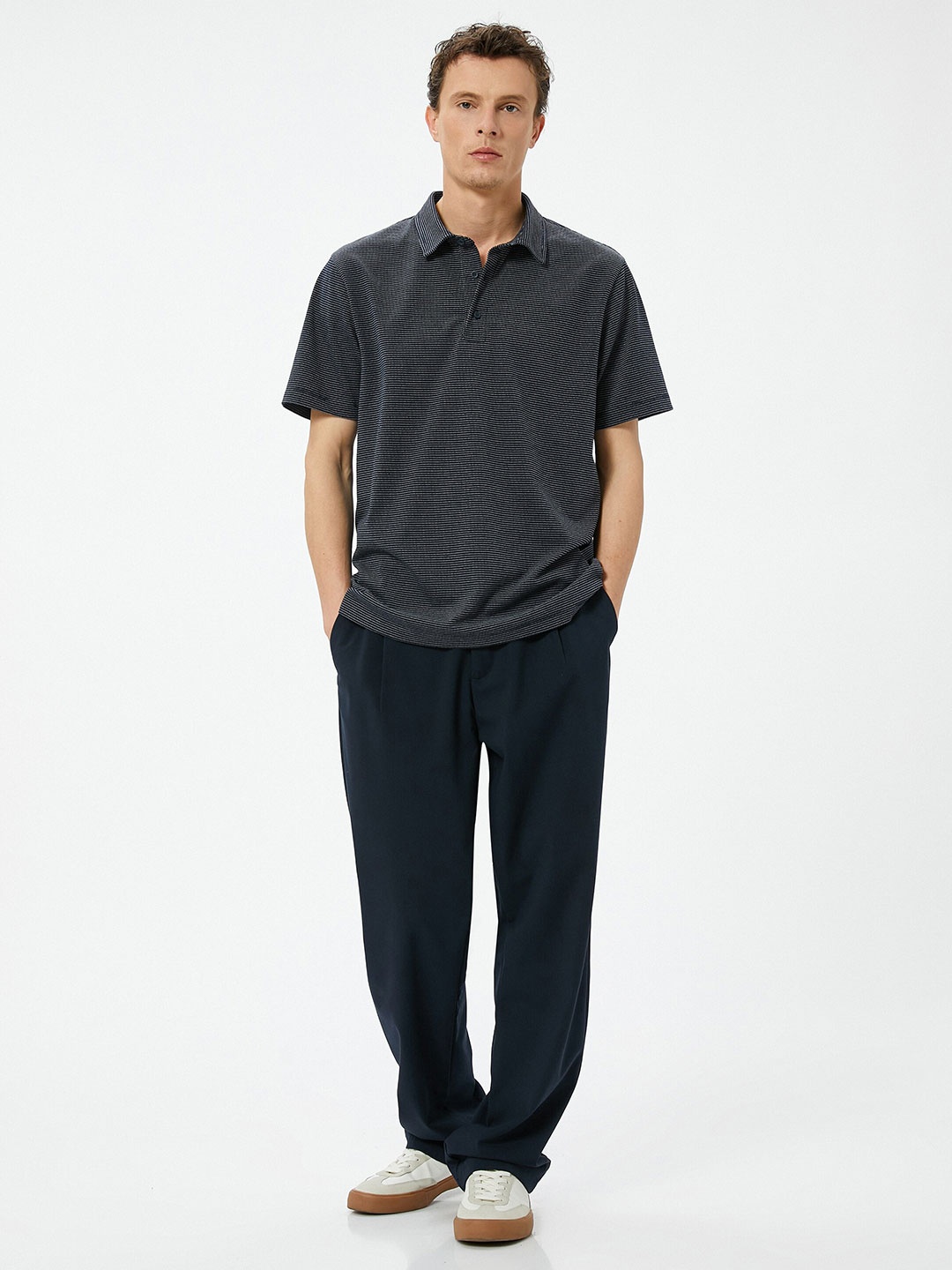 

Koton Polo Collar Short Sleeves T-shirt, Navy blue