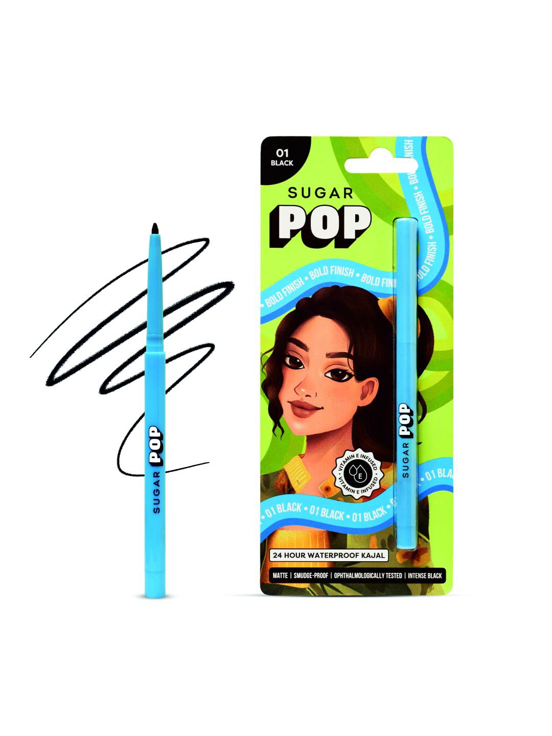 

SUGAR POP 24 Hour Waterproof Kajal - 0.3g - Black