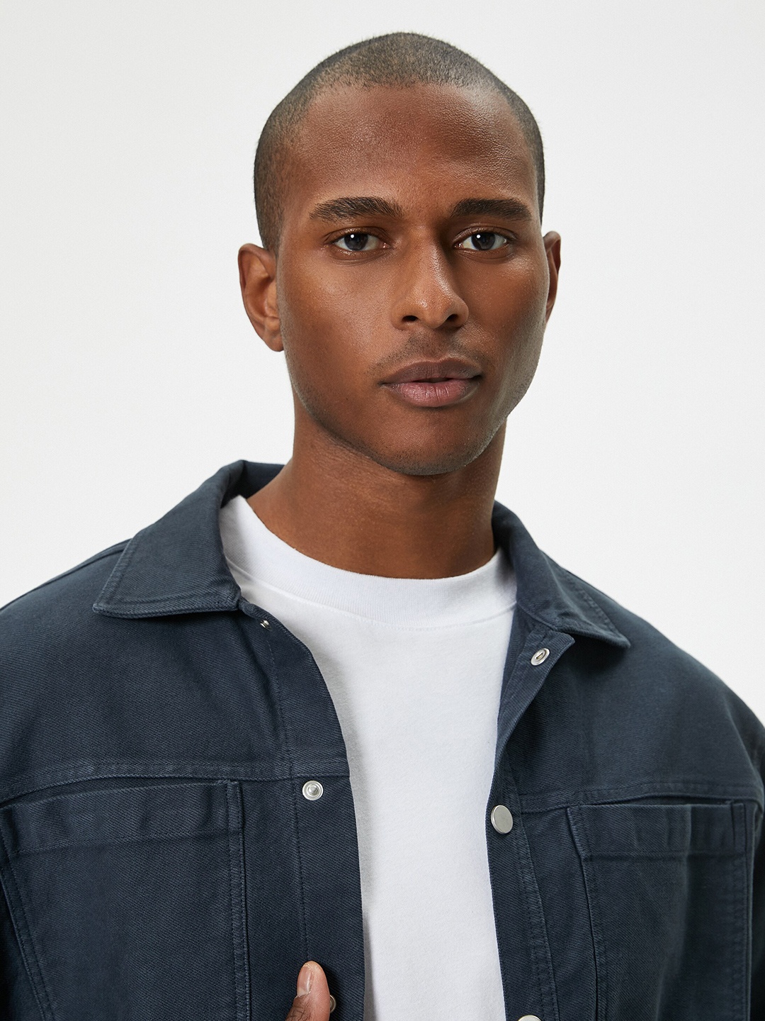 

Koton Spread Collar Long Sleeves Regular Fit Cotton Casual Shirt, Grey