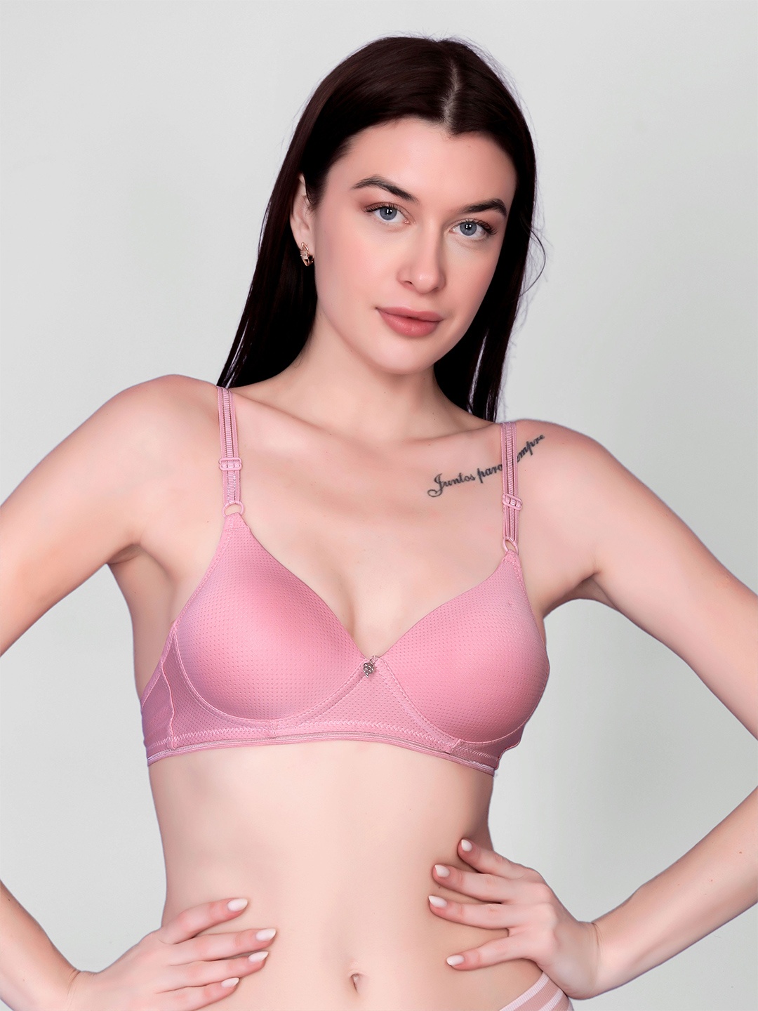 

Gopalvilla Women Full Coverage Lightly Padded Bra, Pink