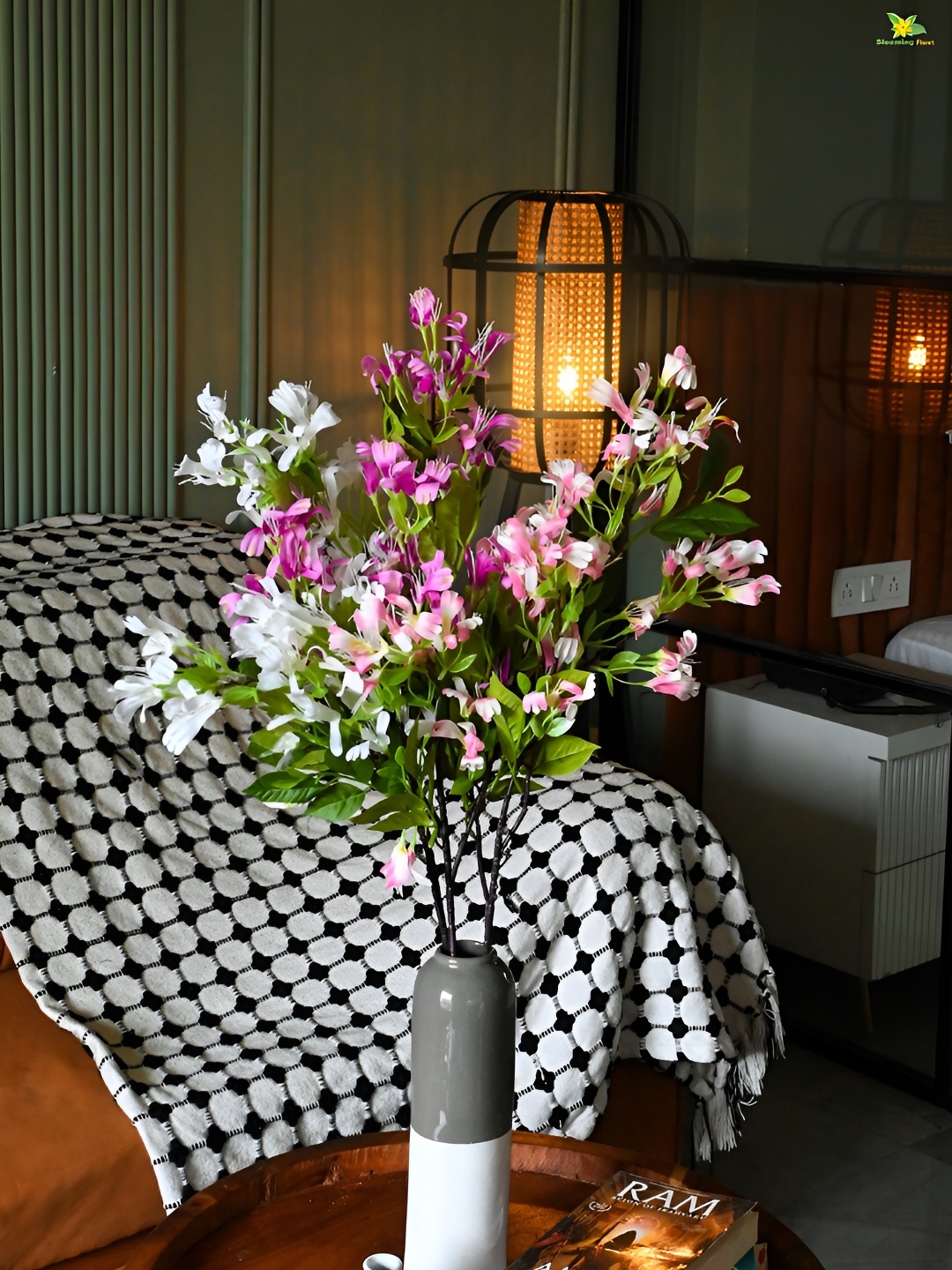 

Blooming Floret Pink & White Non-Hanging Artificial Plant