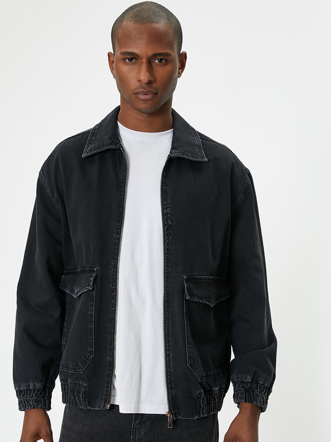 

Koton Men Solid Bomber Jacket, Black