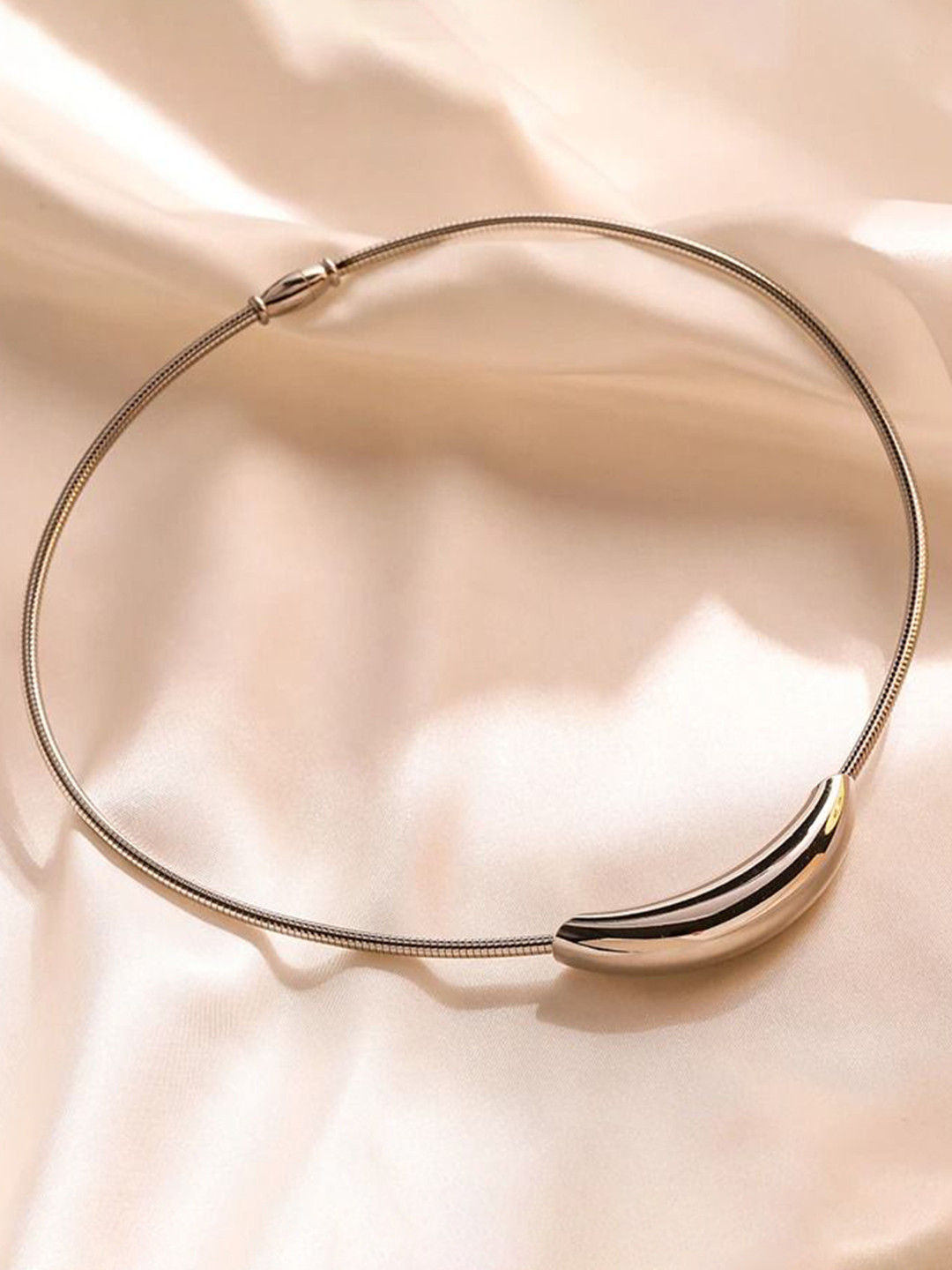 

VIEN Gold-Plated Choker Chain, Silver