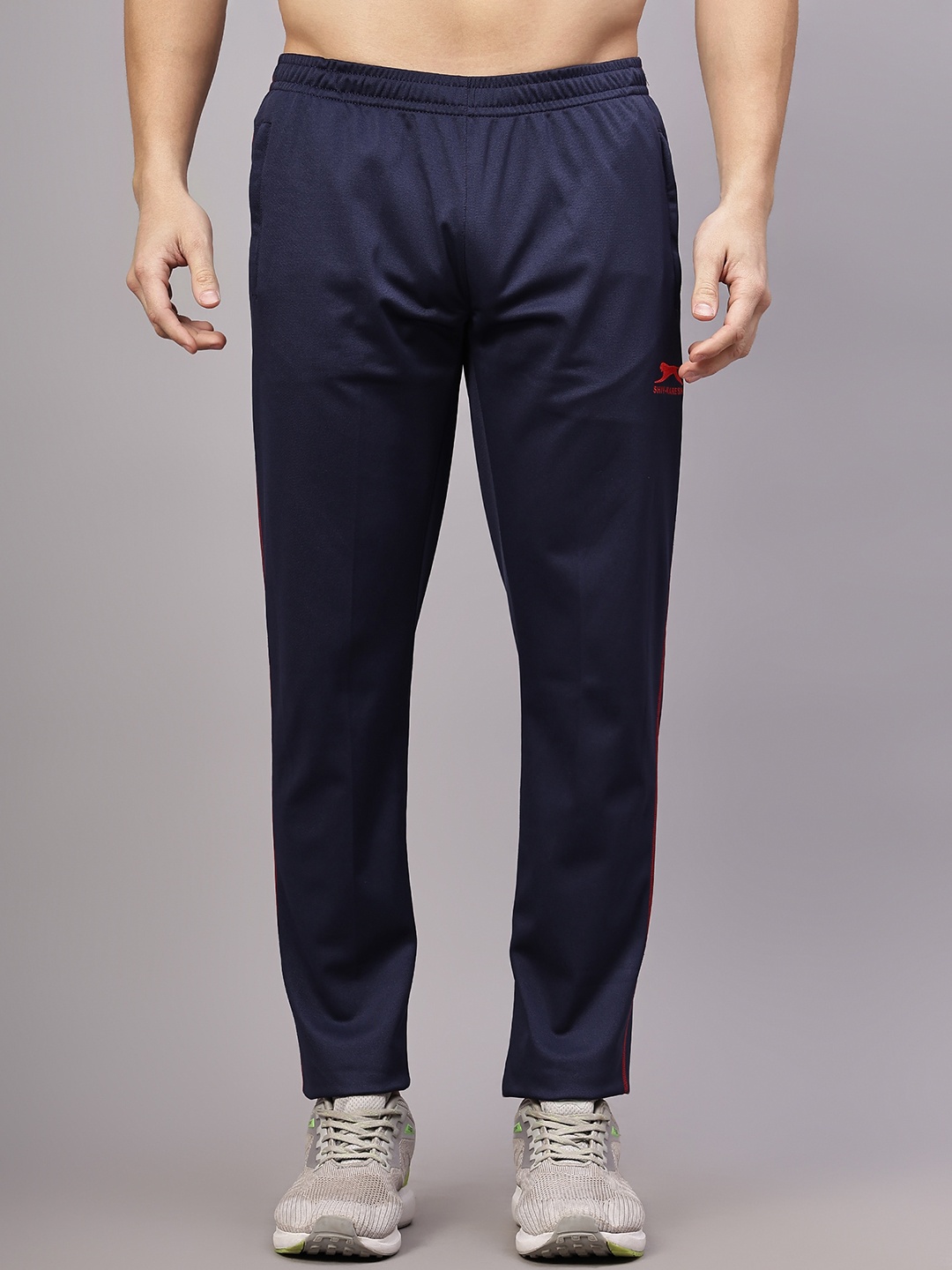 

Shiv Naresh Men Mid Rise Track Pant, Navy blue