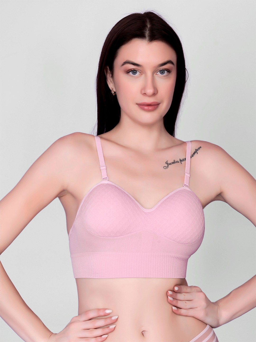 

Gopalvilla Full Coverage Heavily Padded Everyday Bra With All Day Comfort, Pink
