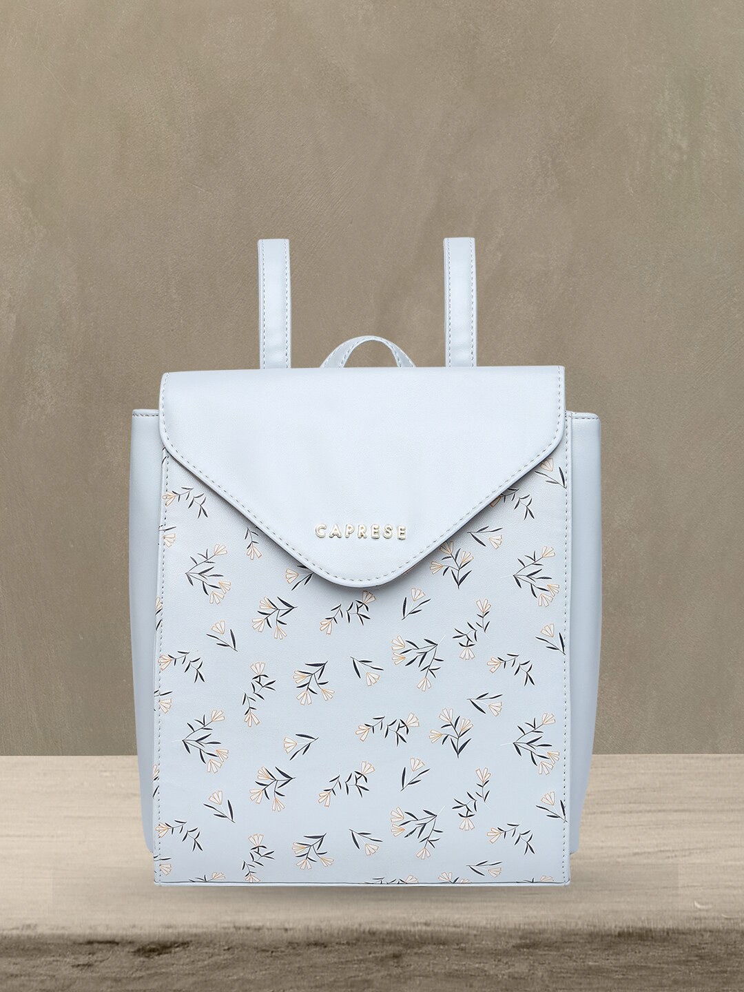 

Caprese Floral Printed Backpack, Blue