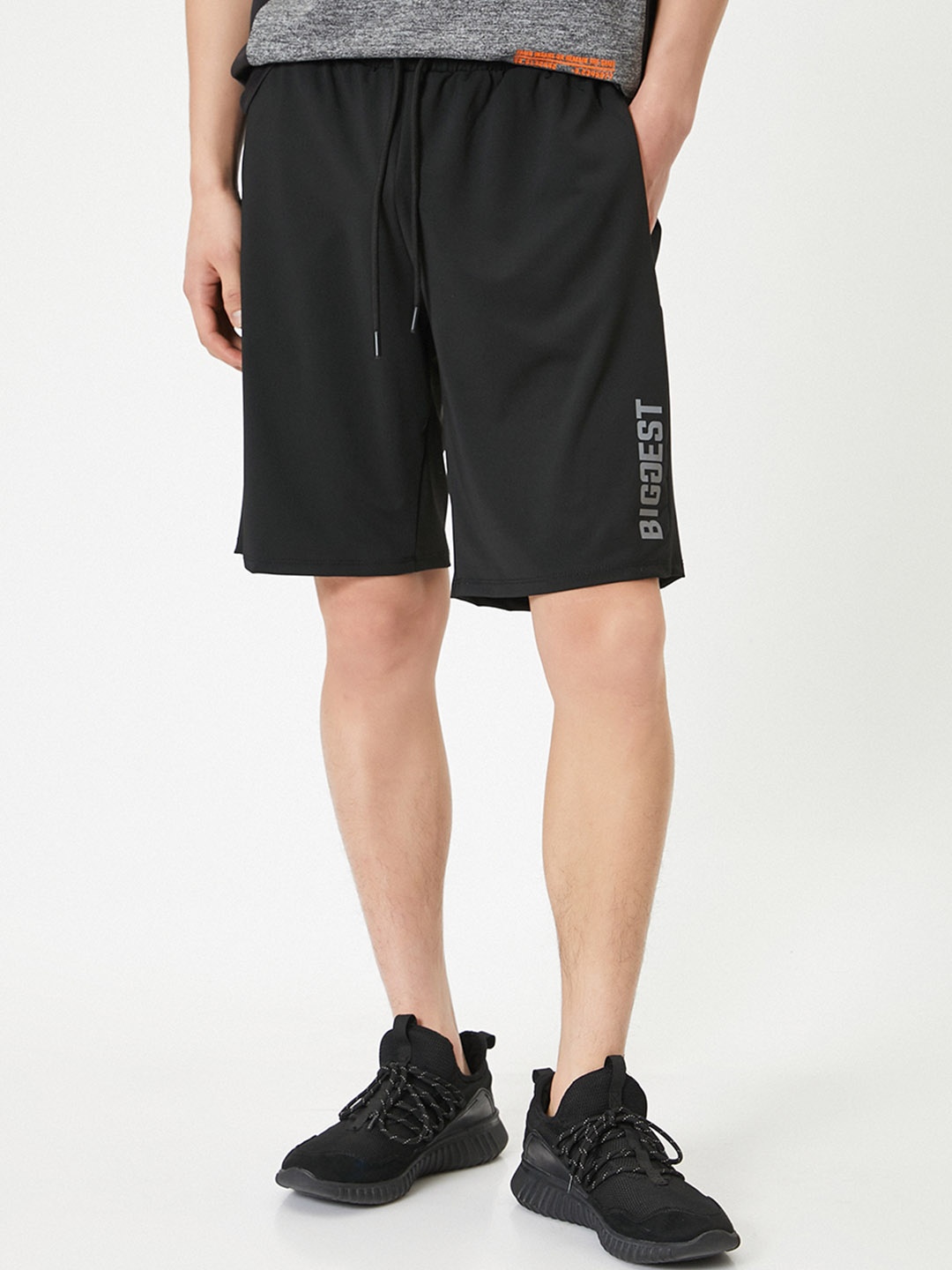 

Koton Men Loose Fit Sports Shorts, Black