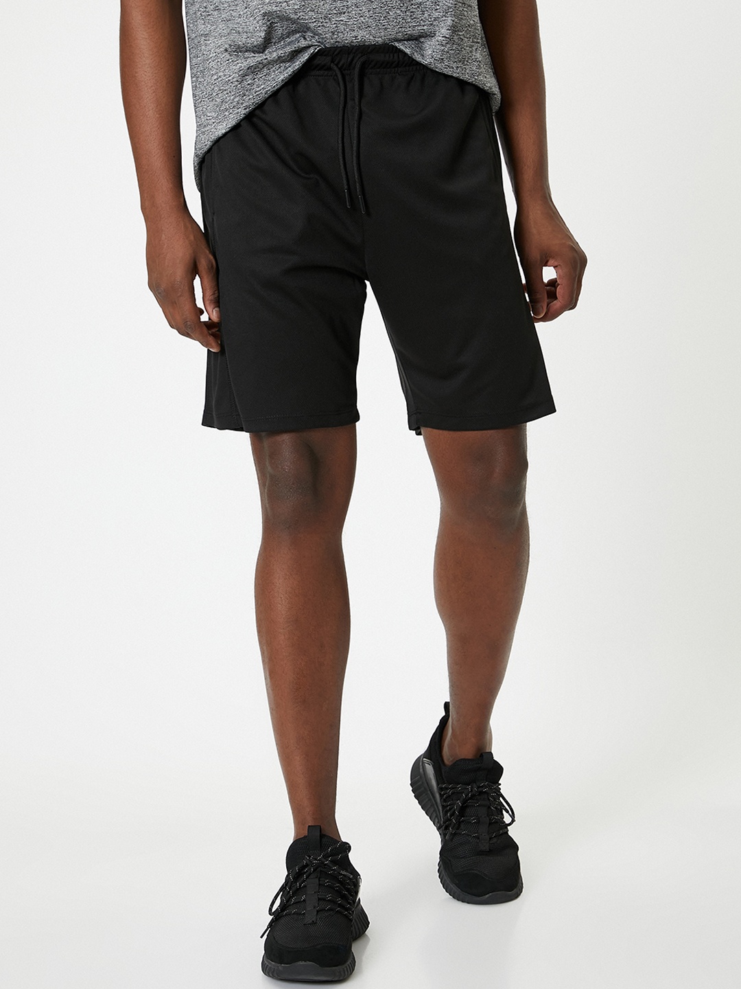 

Koton Men Loose Fit Sports Shorts, Black