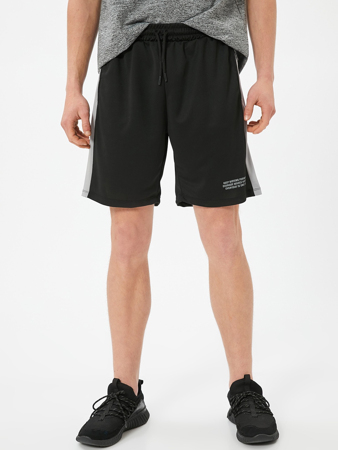 

Koton Men Loose Fit Sports Shorts, Black