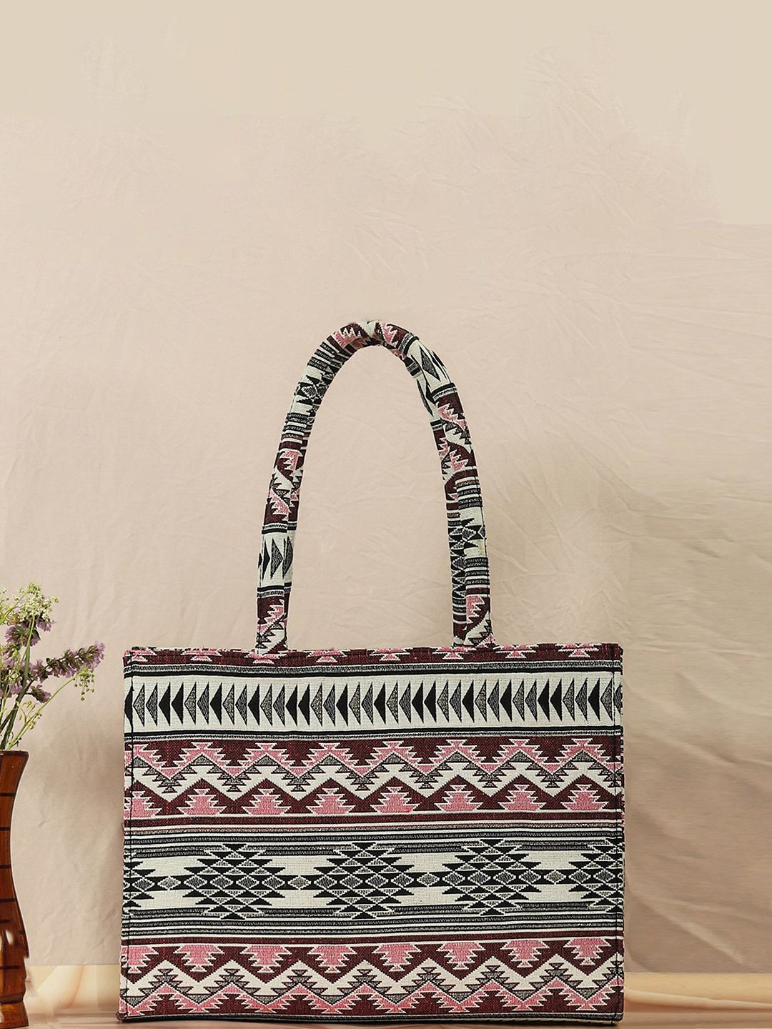 

Bagsy Malone Oversized Shopper Tote Bag with Tasselled, Grey