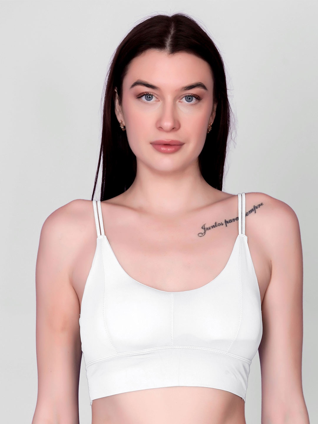 

Gopalvilla Women Solid Full Coverage Removable Padding Bra, White